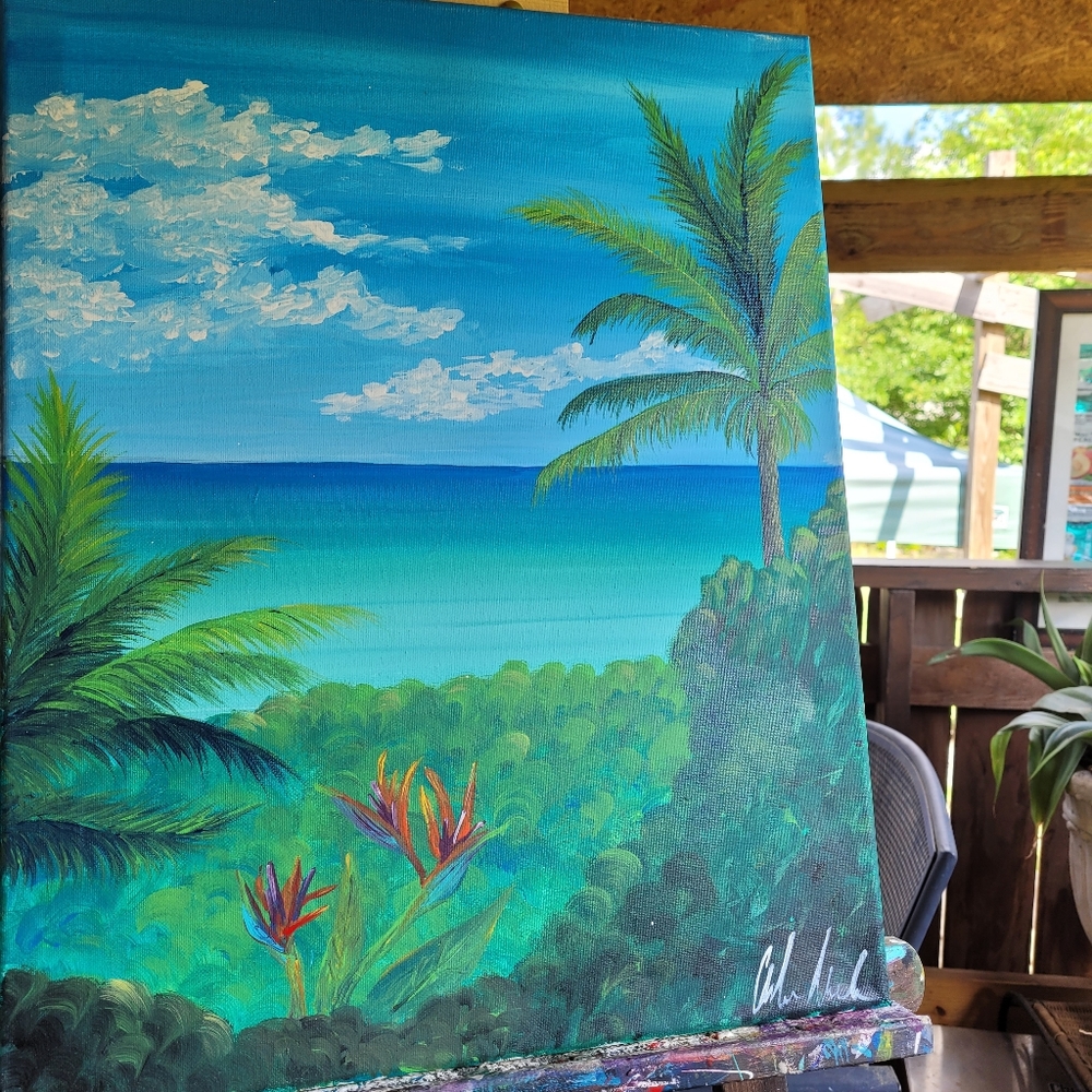 Red Reef Boca Raton Original painting